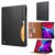 Capa iPad Pro 12.9 2020 Couro e Espaço Caneta Preto